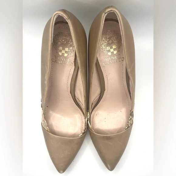 Vince Camuto Snakeskin Pumps - Picture 3 of 5